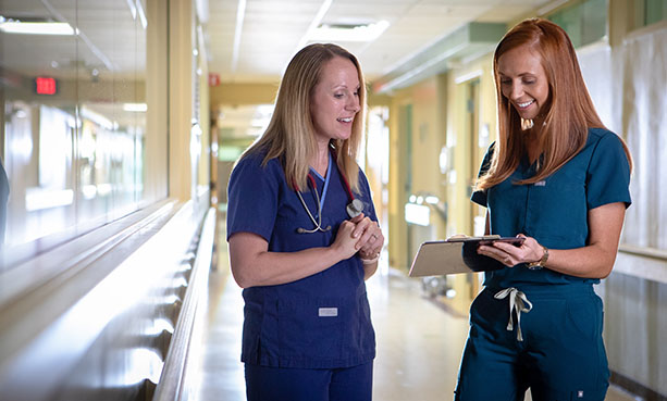 nurses talking